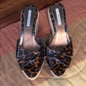 Leopard Print Wedges